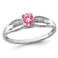 thumbnail image 1 of 1/3 Carat (ctw) Pink Tourmaline Ring in Sterling Silver, 1 of 4