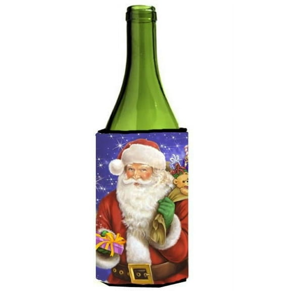 Christmas Santa Claus Ready to Work Wine Bottle Can cooler Hugger