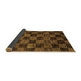 thumbnail image 2 of Ahgly Company Indoor Rectangle Checkered Brown Modern Area Rugs, 7' x 9', 2 of 4