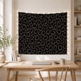 thumbnail image 5 of Stylized Cheetah Print Pattern on a Grey and Black Background, Dramatic Minimalist for Wildlife Fans, Modern Animal Wall Art, Birthday Gift Tapestry Wall Hanging for Bedroom and Living Room, 5 of 7