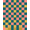 Multicolor, Pattern 1, variant on ODIKA Bedside Geometric Checkerboard Multi Block Contrast Hopscotch for Queen Size Bedroom, Under Bed, Master , Foldable Easy Care