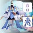 thumbnail image 2 of Disfraz de Cosplay de Honkai Star Rail Bailu para niñas y mujeres, vestido de Lolita, peluca de Anime, conjunto completo, traje de fiesta de carnaval de Halloween, 2 of 5