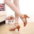 thumbnail image 4 of Samickarr Summer Sandals For Women Indoor And Outdoor Wide Women Fashion Dancing Rumba Waltz Prom Ballroom Latin Dance Sandals Shoes, 4 of 9
