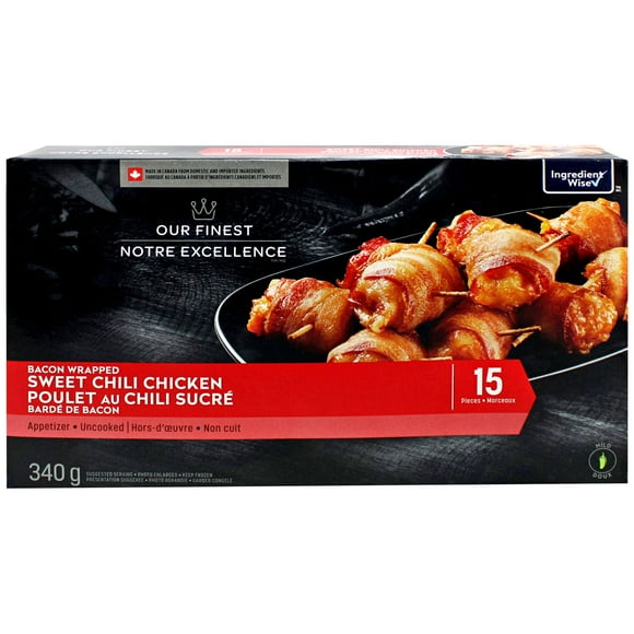 Poulet au chili sucré bardé de bacon Notre Excellence 15 pièces, 340 g