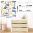 thumbnail image 3 of 6 Pieces of Kitchen Towels 11x11Inch Kitchen Dish Cloths Kitchen Dish Towels Reuseable Cleaning Cloths Colorful Lotus Pattern, 3 of 9