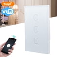 thumbnail image 1 of Interruptor de Luz WiFi Inteligente ANGGREK para el Hogar Táctil de 3 Bandas 110-240V, 1 of 8
