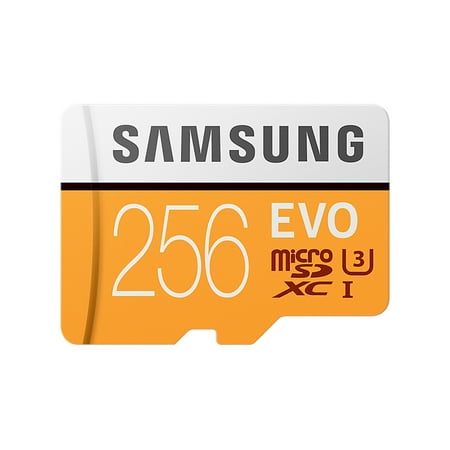 SAMSUNG 256GB EVO Class 10 Micro SDXC Card with Adapter -