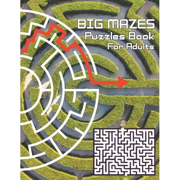 Big Mazes Puzzles Book For Adults: Challenge and Fun for your Brain, Square Mazes Level Two-Player Mazes Books for Beginner to Expert, Maze Puzzle Book for Adults - 150 Pages unique puzzles Very Hard