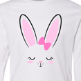 thumbnail image 4 of Inktastic Easter Bunny Girl Face Long Sleeve Youth T-Shirt, 4 of 5