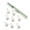 rice white, variant on Soft Double Sided Fleece Bed Clips 9PCS Set Hook Tool Included Without Needle Design Nonslip Quilt Fastener