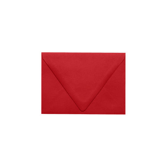 LUXPaper A6 Contour Flap Invitation Envelopes, 4 3/4 x 6 1/2, 80 lb. Ruby Red, 50 Pack