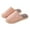 Pink, variant on Xfvqtps Mens and Womens Home Slippers Simplicity Solid Color Close Toe Comfortable Non-Slip Indoor Flax Slippers Pink