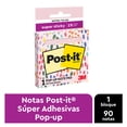 thumbnail image 4 of Super Sticky Pop-Up Notes To Go Post-It 3 x 3 in Pink Salt, 90 Hojas, 4 of 8