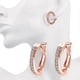 thumbnail image 4 of Rose Gold Ear Clip 1Pair Women Czech Diamond Earrings for Decoration, 4 of 4