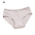 thumbnail image 4 of Ropa interior de mujer Qarigey 3PCS Calzoncillos de algodón transpirable Sin costuras Cintura media Gris, 4 of 6
