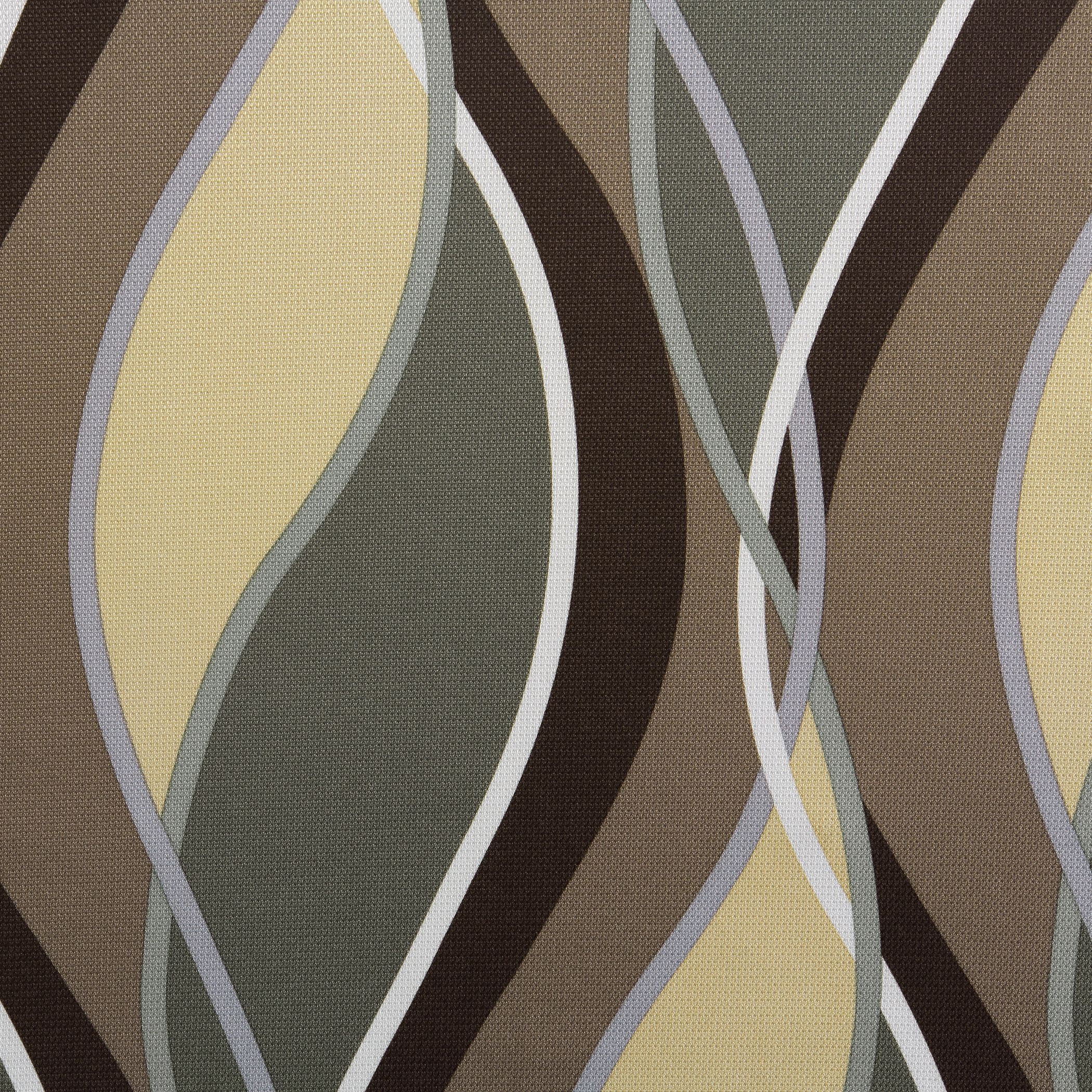 No. 918 Intersect Wave Print Casual Textured Curtain Panel, 48"x95", Spruce Green