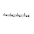 thumbnail image 1 of Stainless Steel Wall Mounted Hook Rack Multi-function Hook Rail Coat Rack with 4 Hooks Home Storage Organization for Kitchen Bedroom Bathroom, 1 of 5