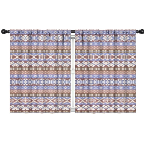 Blackout Kids Curtains,Boho Bohemia Geometric Line Art Childrens Insulated Curtains Set Of 2,Bedroom Essentials,Toddler Room Decor 42"x54"(106x137cm)