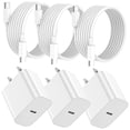 thumbnail image 1 of Cargador Oxivane para iPhone 16/15, 20 W, USB C, paquete de 3 con cable de 6 pies, 1 of 7