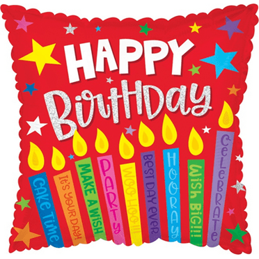 STICK BALLOON HBD CANDLE WISHES   
