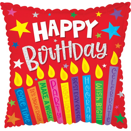 STICK BALLOON HBD CANDLE WISHES