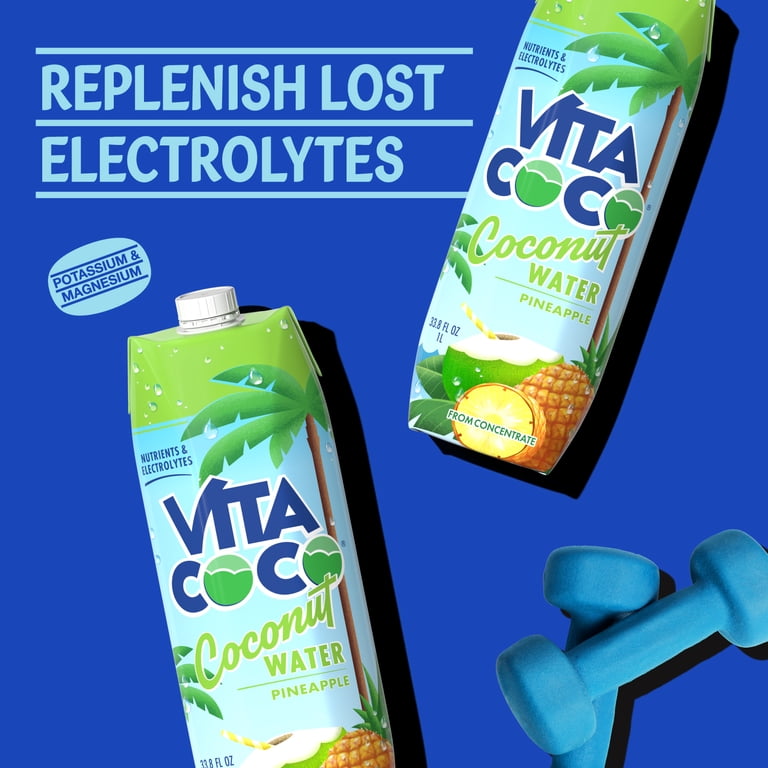 Vita Coco Pineapple Coconut Water, 33.8 fl oz, 12 Pack photo 5