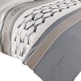 thumbnail image 2 of Benjara BM227298 Polyester Comforter Set with Geometric Design, Blue & Gray - King Size - 7 Piece, 2 of 5