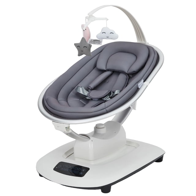 Yeshouse columpio eléctrico para bebés, 5 movimientos relajantes y velocidades, control remoto, reclinable, arnés de 5 puntos, 8 melodías y sonidos