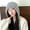 grey, variant on SikaFu Internet Celebrity Sequent Knitted Hat Lady In Autumn And Winter Hair Balls With Velvet Lighter Heating Hat Cute Strap Hat