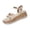 Beige-T7, variant on Women's Retro Bow knot Ankle Buckle Wedges Sandals Adjustable Lace Strap Low Heel Platform Shoes Comfortable Open Toe Wedding Party Dress Sandals