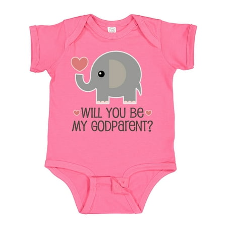 

Inktastic Godparent Proposal Godmother Boys or Girls Baby Bodysuit