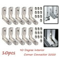 thumbnail image 1 of Lefu 10pcs 6mm T-Slot Aluminum Profile L Bracket 90º Internal Angle Connector EU-2020, 1 of 9