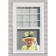 thumbnail image 2 of Calcomanía divertida para ventana de coche Queen Elizabeth II, calcomanía para ventana para vehículos, pegatinas automotrices para el lado exterior 29*29cm (Queen, izquierda) RV Rojo Verde, 2 of 3