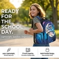 thumbnail image 5 of KUIFORTI Blue Owl Bookbag and Lunchbox Set 4Pcs Cool Kids Backpack with Pencil Pouch Water Bottle Sleeve for Teens Elementary Middle School Back to School Gifts, 5 of 7