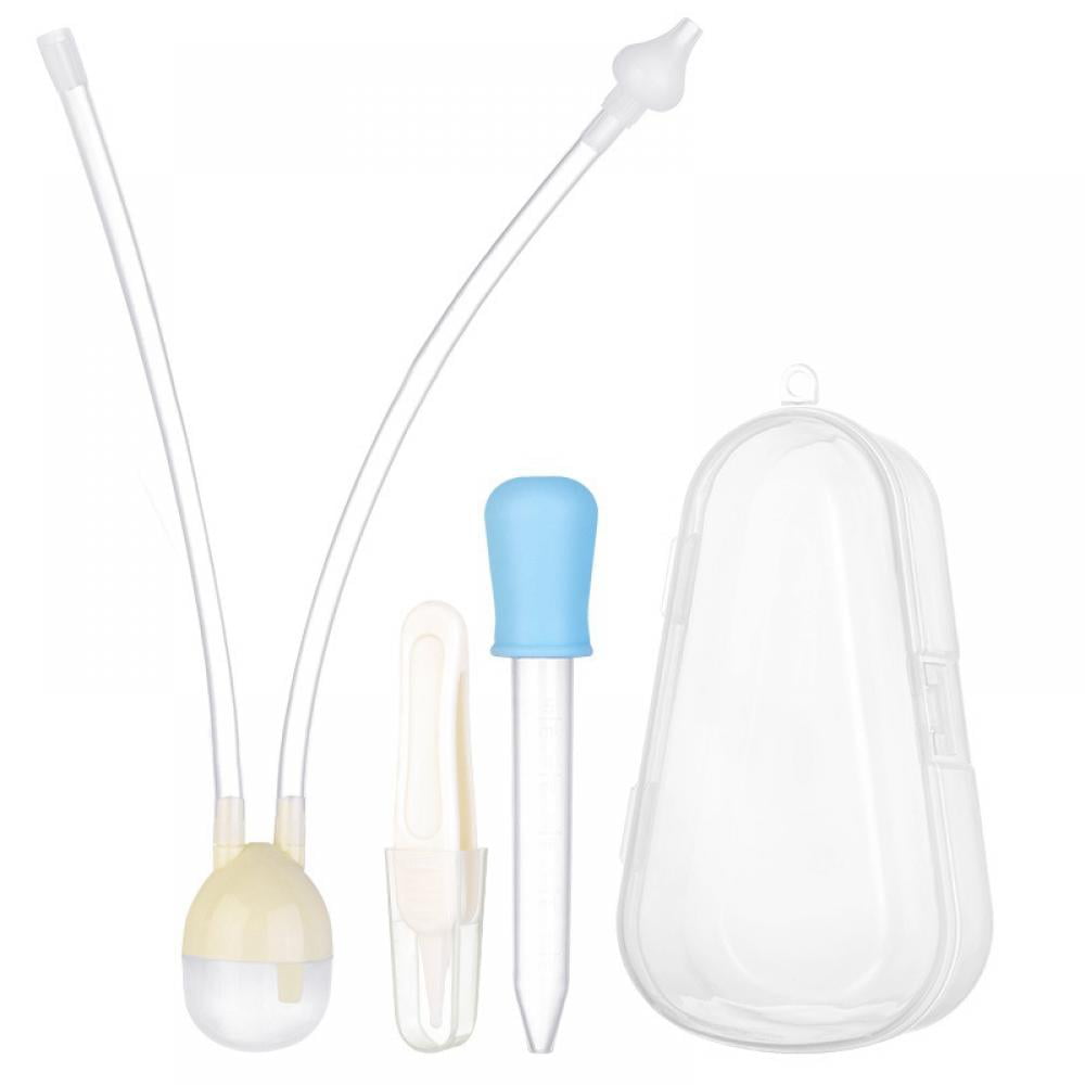 3pcs Infant Baby Soft Nasal Aspirator Vacuum Sucker Nose Mucus Snot Cleaner Pump