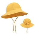 thumbnail image 2 of XUNKUSGA Bucket Hat Lightweight Casual UPF 50+ Sun Protection Hat Summer Soild Color Foldable Beach Hats with Wide Brim for Boys & Girls,Orange,1 Years, 2 of 9