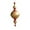 Gold, variant on Bfogop Christmas Tree Ball Decorations Vintage Christmas Finial Drop Ornament Wooden Gourd Shaped Red and Gold Final Hanging Ornament for Xmas Yule Tree Holiday Home Decor 6.3inch