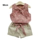 thumbnail image 2 of Sonducket Conjunto de 2 piezas para niños, chaleco para bebé, pantalones cortos, ropa de verano para niñas conjuntos de ropa Rosado rojo 90cm Sonducket AP002978-06, 2 of 6
