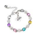 thumbnail image 1 of sweethay Hermosa de perlas simuladas, joyería de cristal de acero inoxidable, cadenas de cuentas, brazalete de amistad, niños, boda, colorido Type1 NO1, 1 of 6