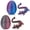 Purple+Red, variant on 2PCS 3D Printed Dragon Eggs with Dragon Inside, Easter Basket Stuffers Mini Mystery Crystal Egg Fidget Toy for Desktop Decoration