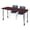 Grey|Mahogany|Navy Blue, variant on Regency Kee 48 x 24 in. Mobile Adjustable Classroom Table- Maple & 2 Andy 18 in. Stack Chairs- Blue & Grey Base