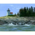 thumbnail image 3 of Bansemer, Roger 18x15 Black Modern Framed Museum Art Print Titled - Curtis Island Lighthouse, 3 of 5