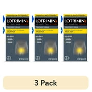 (3 pack) Lotrimin AF Clotrimazole Jock Itch Antifungal Treatment Cream, 12G, 1 Tube