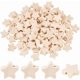thumbnail image 1 of 150 cuentas de madera con forma de estrella, cuentas de madera natural, cuentas espaciadoras con forma de estrella de cinco puntas, cuentas de madera sin terminar., 1 of 5