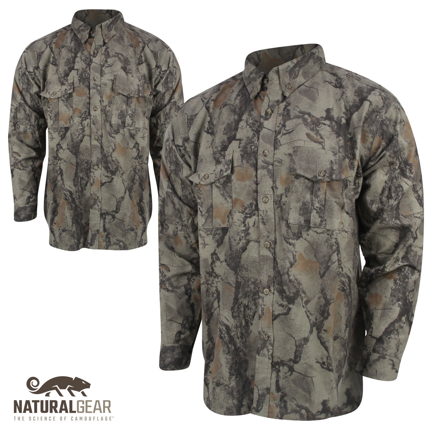 Natural Gear Flannel Button-Down Shirt 