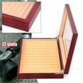 thumbnail image 2 of 12 Slots Fountain Pen Wood Display Box Holder Storage Organizer Box 12 Pen Gift, 2 of 6