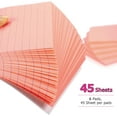 thumbnail image 3 of 6 Pads Lined Sticky Notes with Lines 4x6 Self-Stick Notes Bright Color Sticky Notes, 45 Sheets/Pad (Pink), 3 of 9