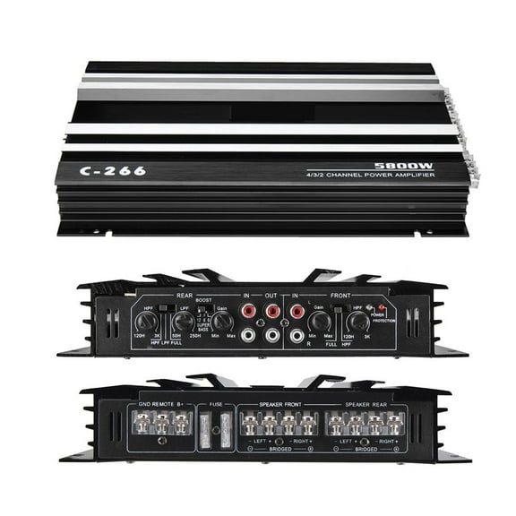 5800 Watt Car Power Amplifier 4 Channel Car Amplifer Car Amplifier For Cars Amplifier Subwoofer Car RMS Amplifier ,Easy to Operate