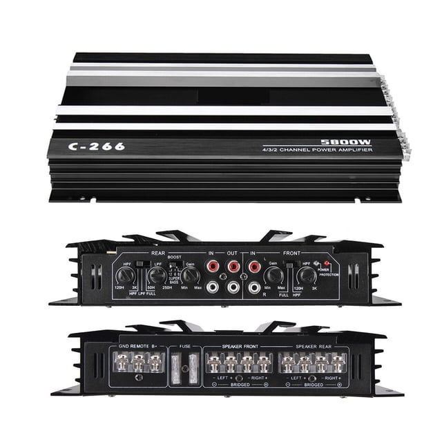 5800 Watt Car Power Amplifier 4 Channel Car Amplifer Car Amplifier For Cars Amplifier Subwoofer Car RMS Amplifier ,High Sound