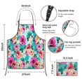 thumbnail image 2 of Pioneer Flower Floral Print Pattern Apron-Garden Aprons for Women with Pockets-Cotton Linen Waterproof Kitchen Cooking Gardening Aprons Adjustable for Kitchen,Cooking,BBQ and Salon 33x27 Inch, 2 of 2